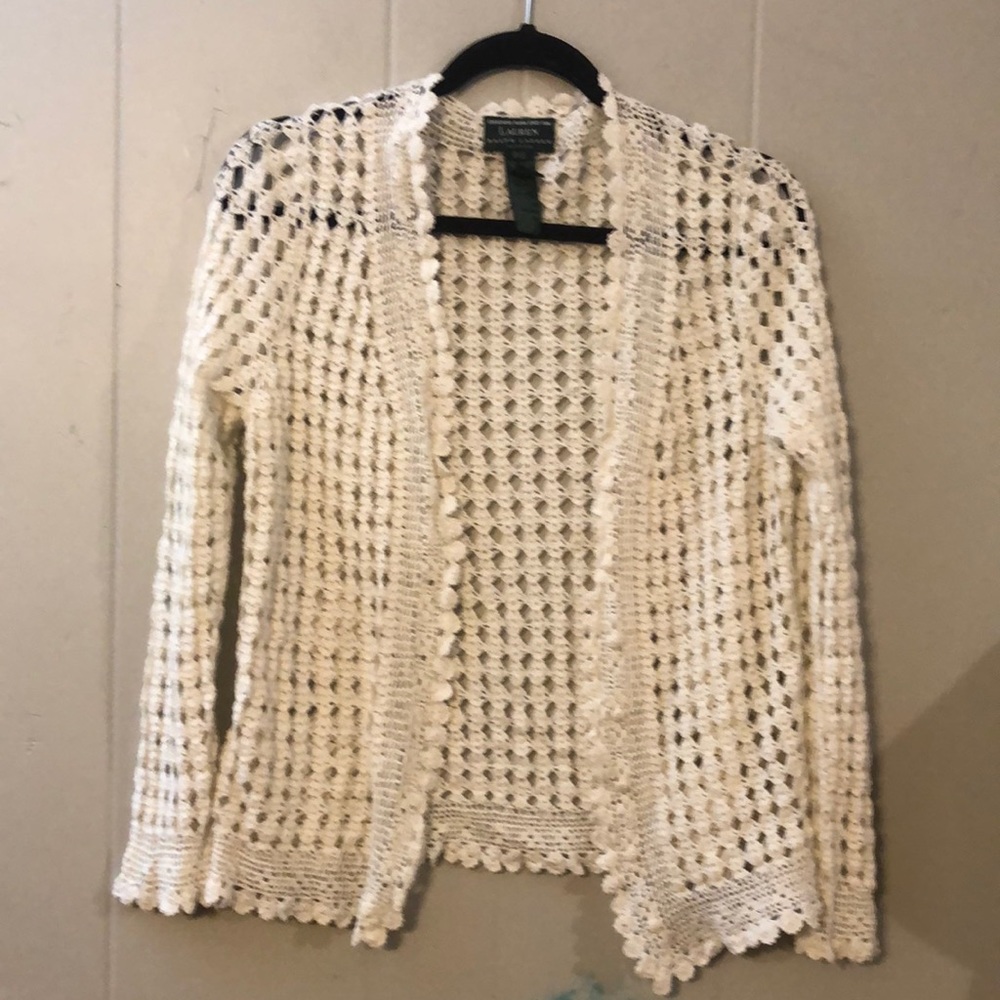 Hand knitted Ralph Lauren cardigan